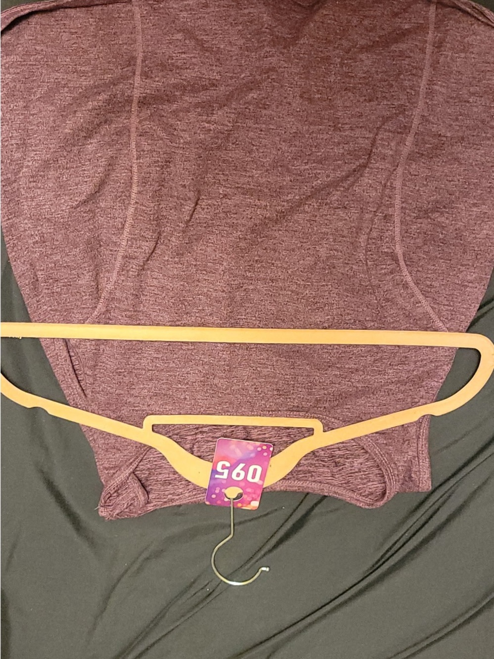 Mauve Heather longline sports bra Sleeveless Knit